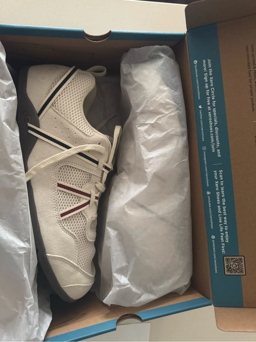 Xero Prio Mesh and Suede Barefoot Shoes Brand New